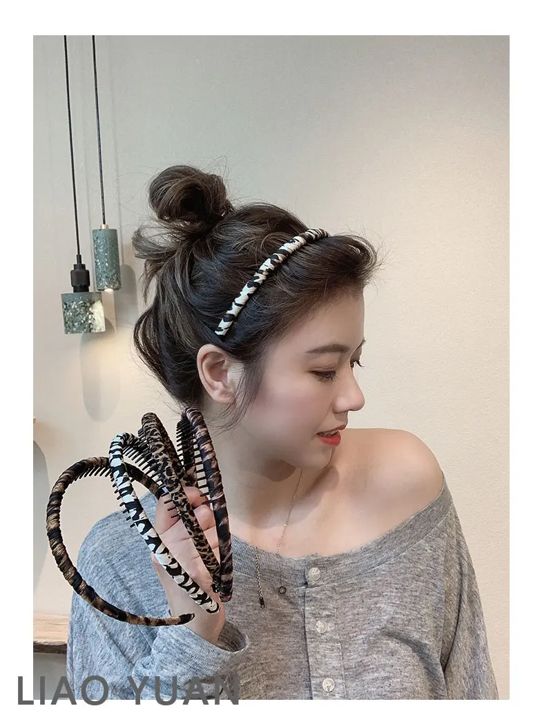 New Fashion Headbands Anti-slip Hair Hoop With Teeth Hair Elastic Band Headwear Hairbands For Women Girls Hair Accessories Hot