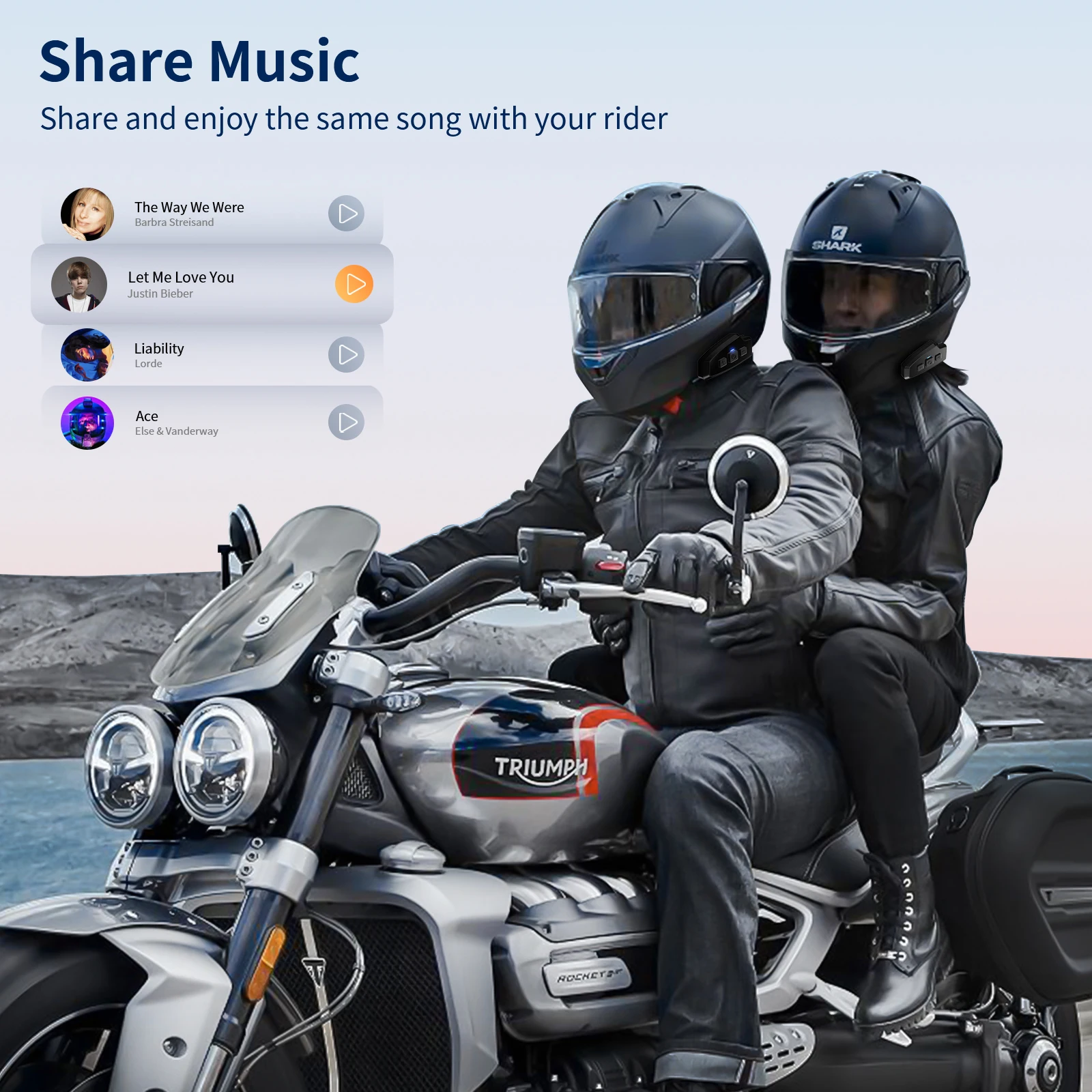 Fodsports FX10C Mesh Motorcycle Bluetooth Mesh Intercom Wireless Helmet Headset,Music Share,FM Radio.