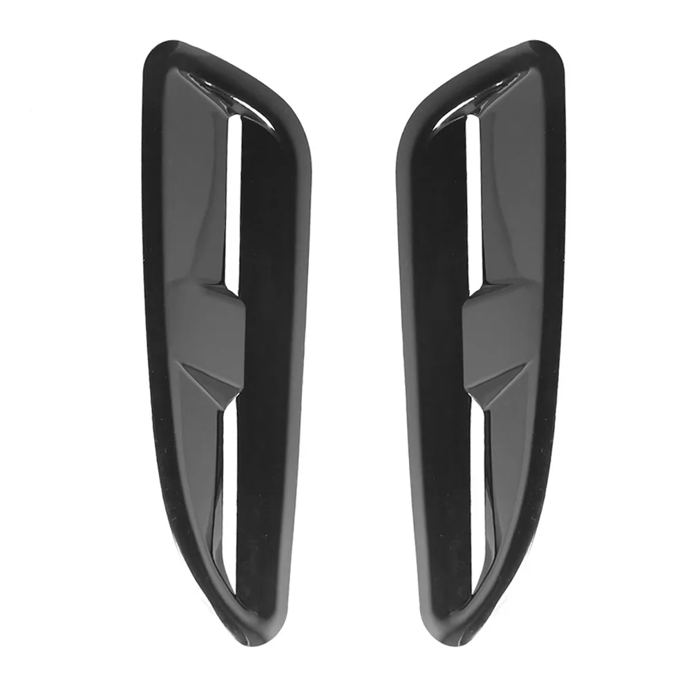 Areyourshop ABS Plastic Bonnet Vents Gloss Black Finish For Jaguar Xkr Style Rs Vxr For Ford For Bmw Car Auto Parts