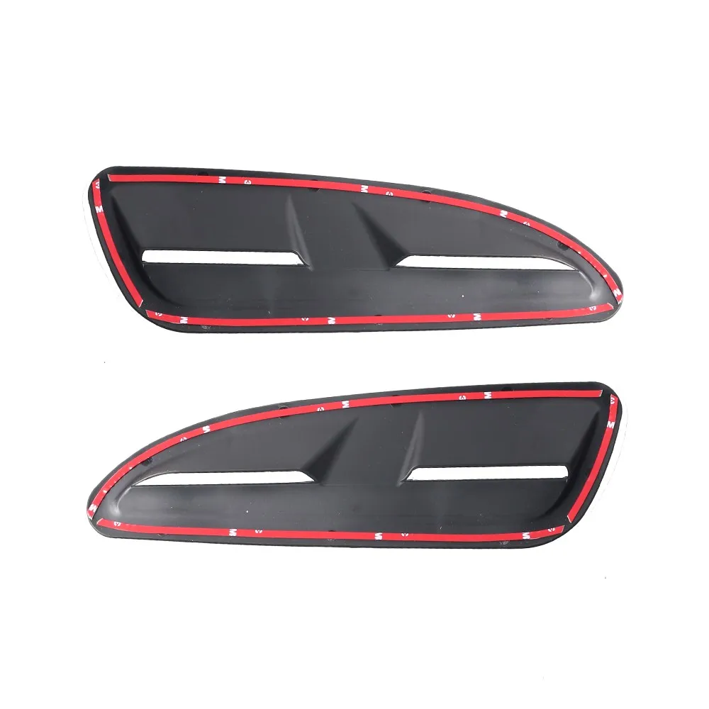 Areyourshop ABS Plastic Bonnet Vents Gloss Black Finish For Jaguar Xkr Style Rs Vxr For Ford For Bmw Car Auto Parts