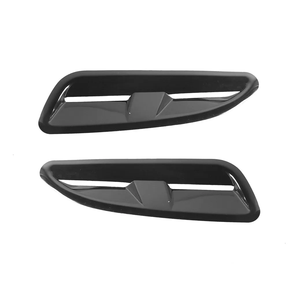 Areyourshop ABS Plastic Bonnet Vents Gloss Black Finish For Jaguar Xkr Style Rs Vxr For Ford For Bmw Car Auto Parts