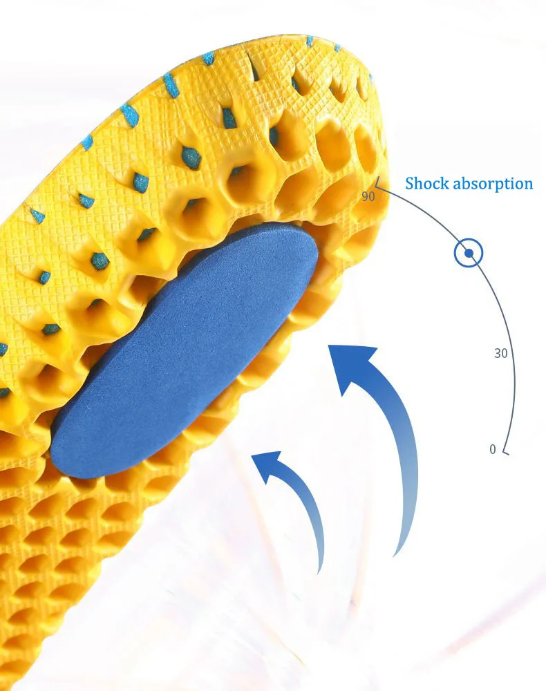 Sport Insoles for Shoes Men Women Soft Memory Foam Running Insole Comfortable Breathable Shoe Pads Shock Absorption Shoe Sole