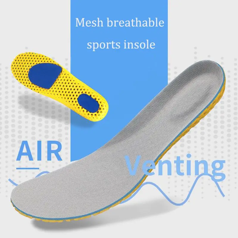 Sport Insoles for Shoes Men Women Soft Memory Foam Running Insole Comfortable Breathable Shoe Pads Shock Absorption Shoe Sole