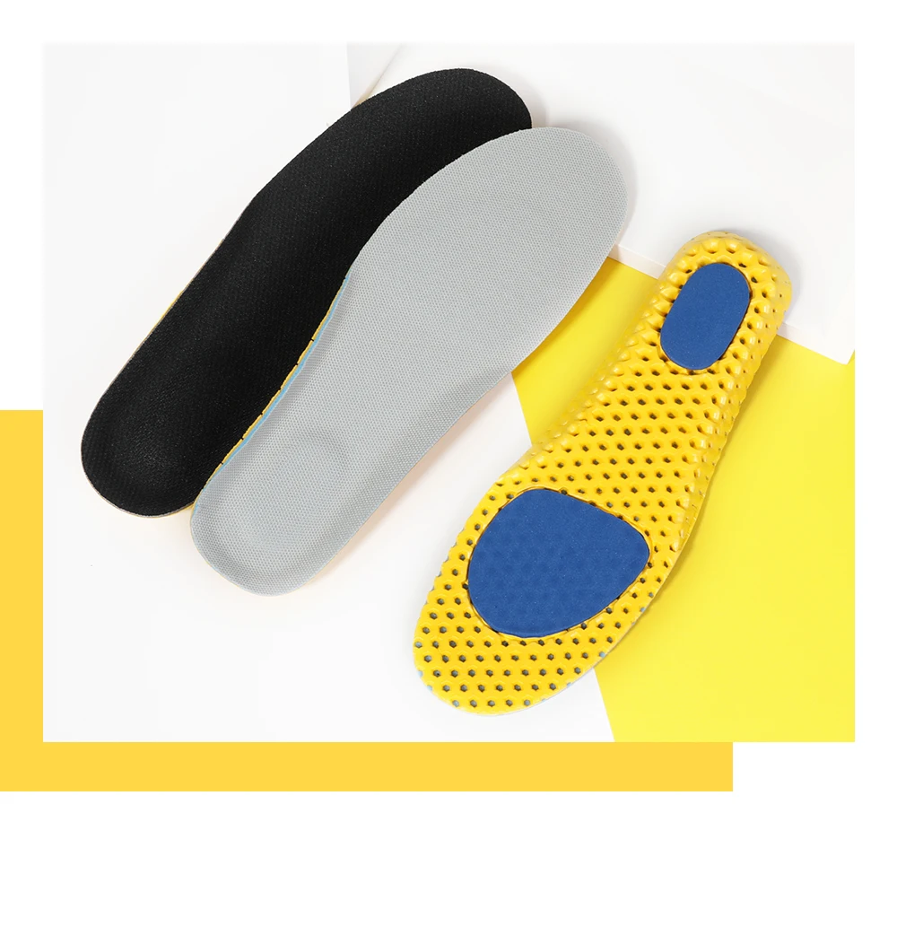 Sport Insoles for Shoes Men Women Soft Memory Foam Running Insole Comfortable Breathable Shoe Pads Shock Absorption Shoe Sole