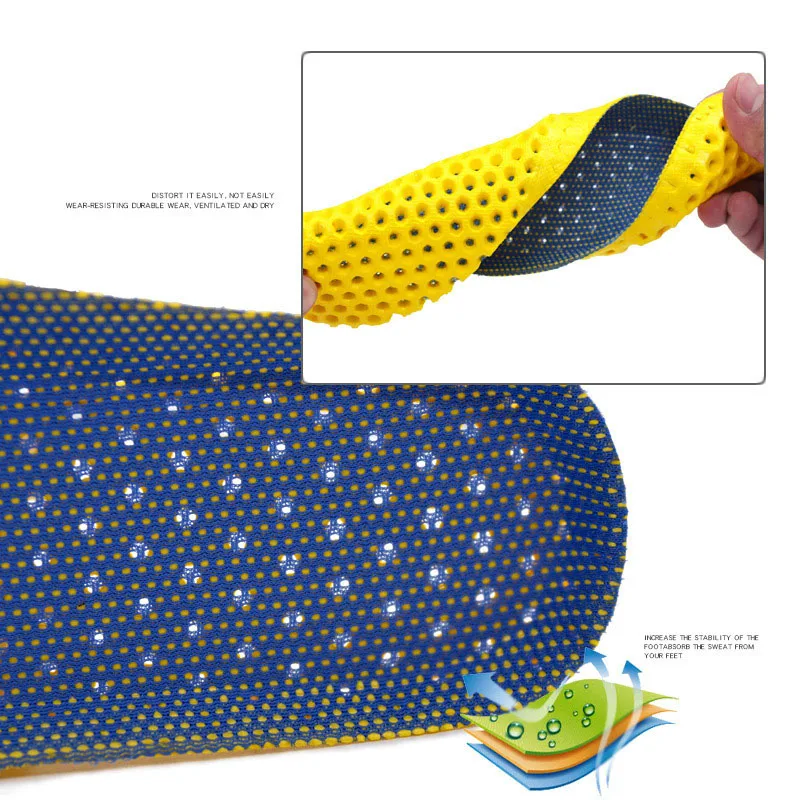 Sport Insoles for Shoes Men Women Soft Memory Foam Running Insole Comfortable Breathable Shoe Pads Shock Absorption Shoe Sole