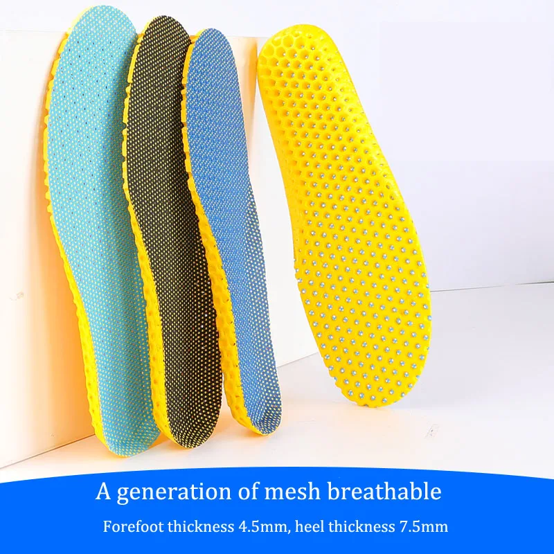 Sport Insoles for Shoes Men Women Soft Memory Foam Running Insole Comfortable Breathable Shoe Pads Shock Absorption Shoe Sole