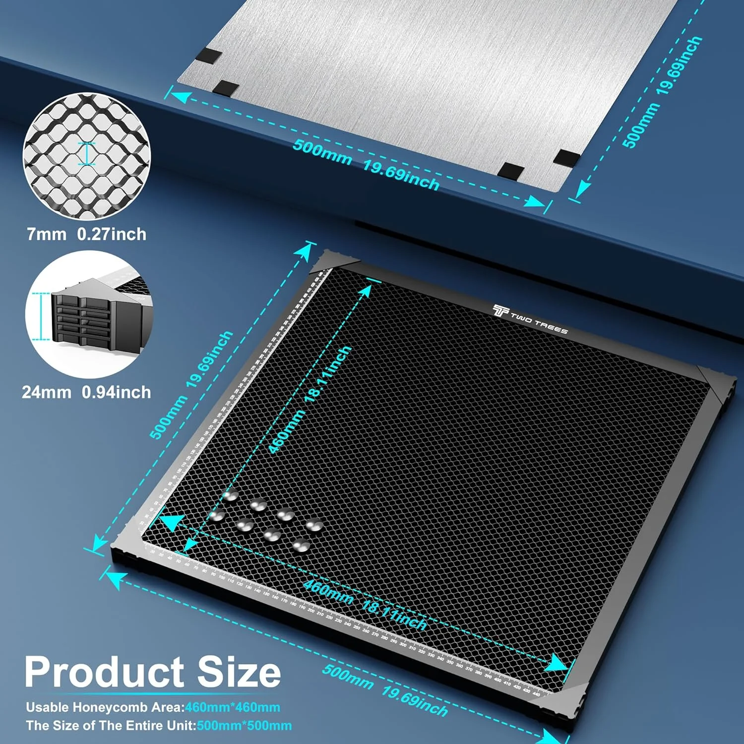 Laser Enquipment Parts Honeycomb Working Table For CO2Cutting Machine/Laser Engraver TT- 5.5S 320x220/300x300/400x400/430x400mm