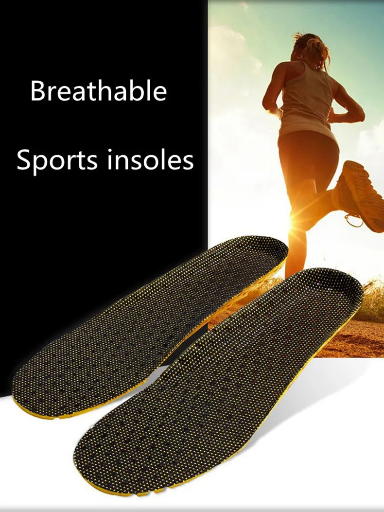 1Pair Honeycomb Breathable Shock absorbing Insole for Feet EVA Sports Shoes Insoles Arch Support Plantar Fasciitis Shoe Pads