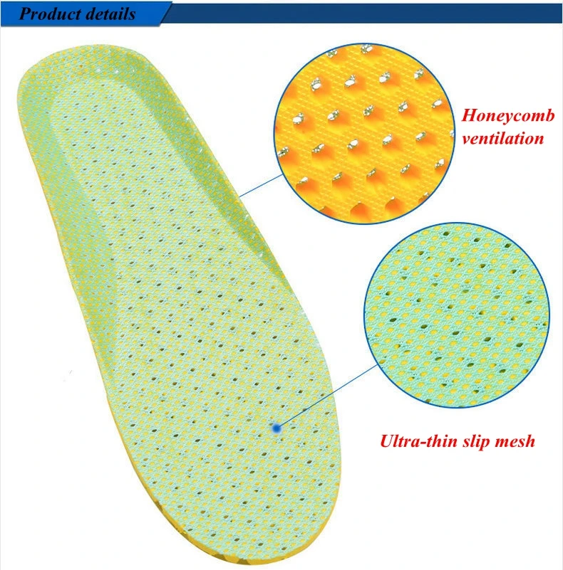 1Pair Honeycomb Breathable Shock absorbing Insole for Feet EVA Sports Shoes Insoles Arch Support Plantar Fasciitis Shoe Pads