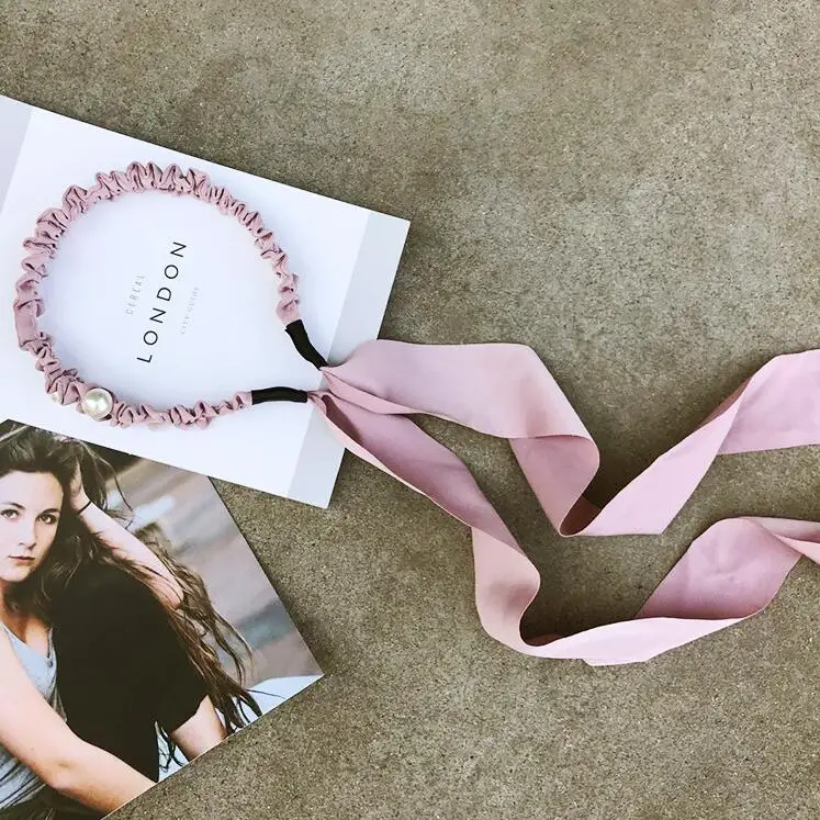 New Tassel Hairband Novelty Hair Bezel For Women Girls Sweet Bow Simple streamer Headband Pandent Headband Hair Accessories