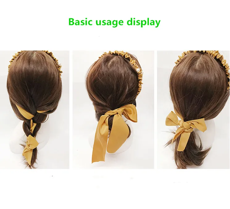 New Tassel Hairband Novelty Hair Bezel For Women Girls Sweet Bow Simple streamer Headband Pandent Headband Hair Accessories