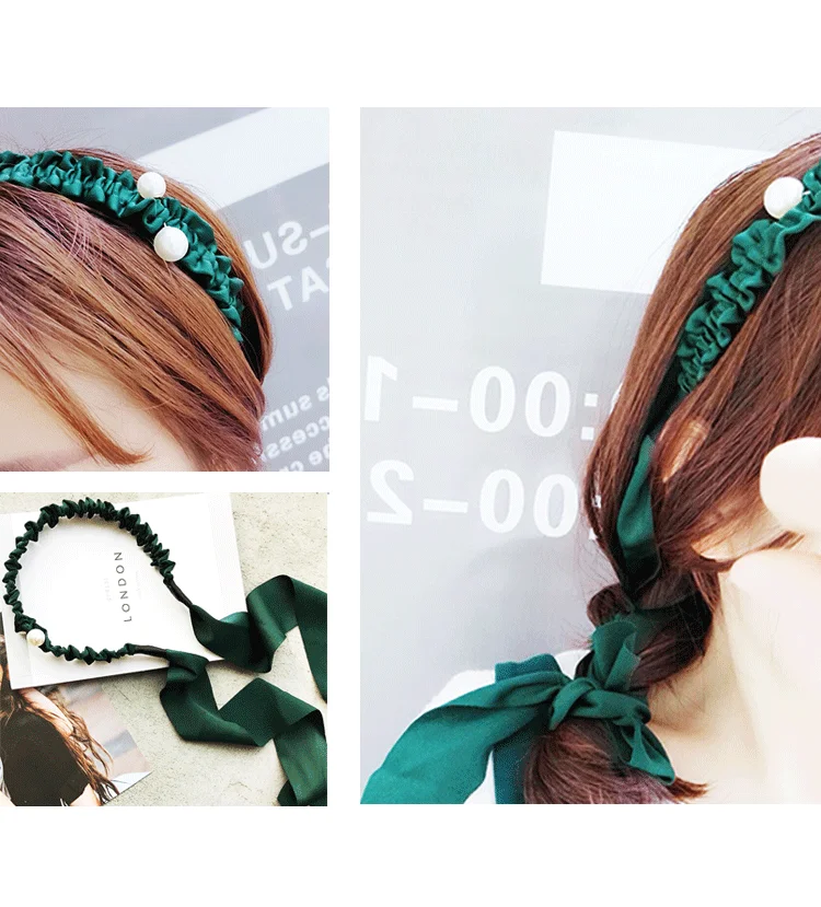 New Tassel Hairband Novelty Hair Bezel For Women Girls Sweet Bow Simple streamer Headband Pandent Headband Hair Accessories