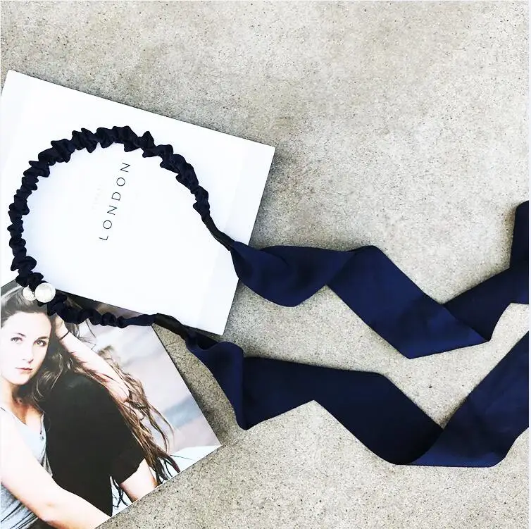 New Tassel Hairband Novelty Hair Bezel For Women Girls Sweet Bow Simple streamer Headband Pandent Headband Hair Accessories