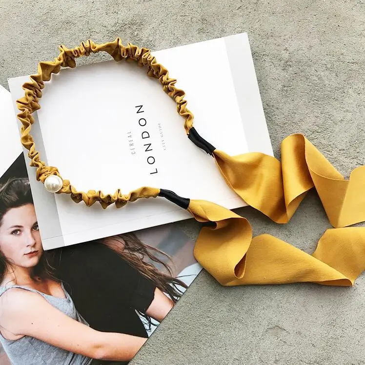 New Tassel Hairband Novelty Hair Bezel For Women Girls Sweet Bow Simple streamer Headband Pandent Headband Hair Accessories