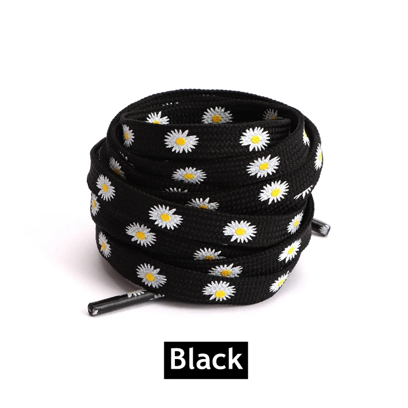 New Sakura Shoelaces Flat Little Daisies Shoe laces High-top Canvas Sneakers Shoelace AF1 Laces Shoe Strings 100/120/140/160CM