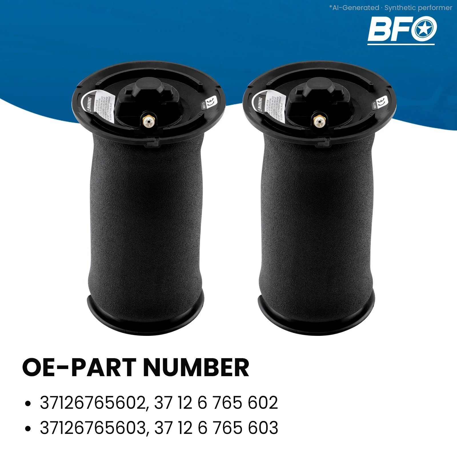 2PCS Rear Air Spring Bag Suspension For BMW 5 Serie E61 Touring 37126765603 for 5 Series 545i E61 03-10