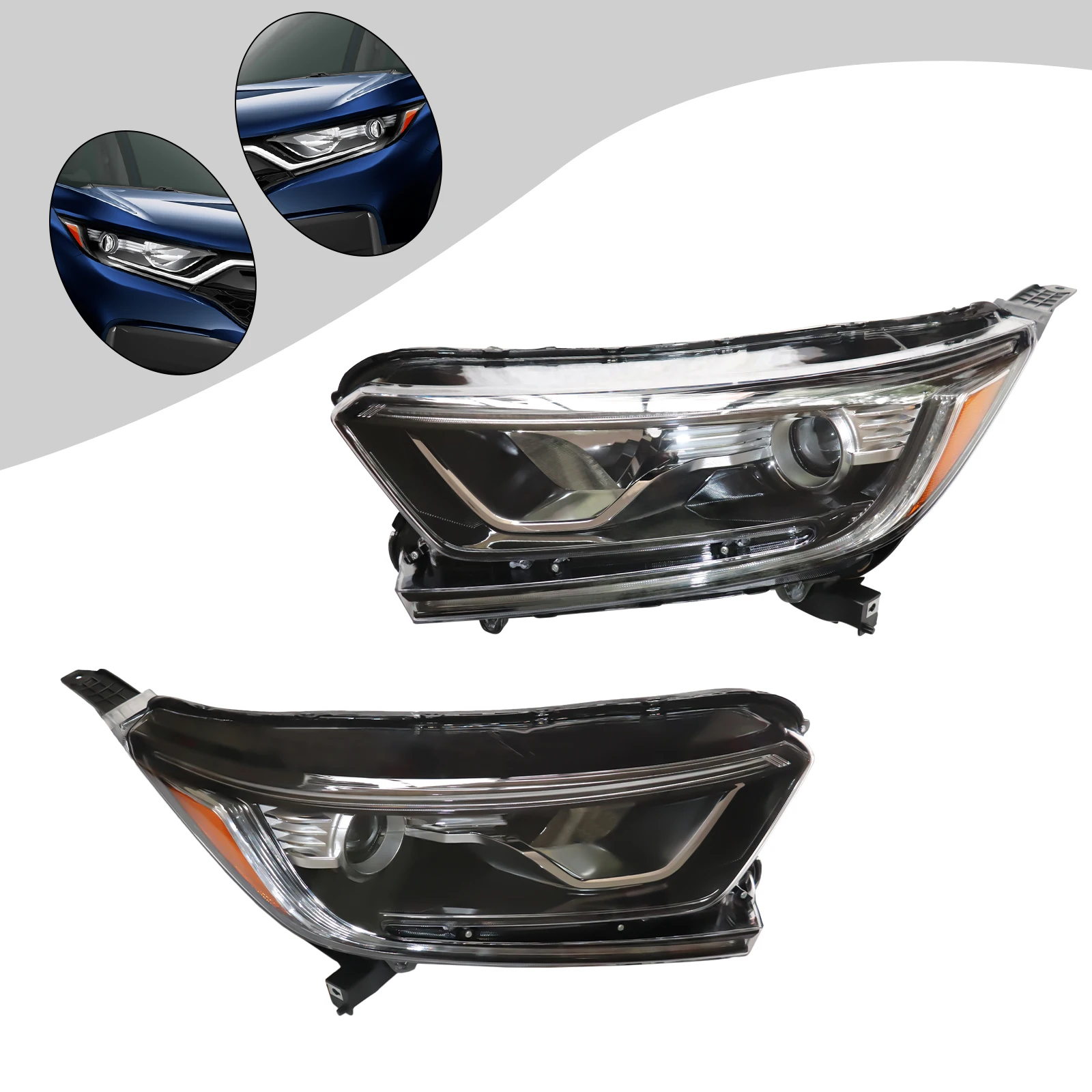 Left / Right Headlights Halogen Headlamps Assembly 33100-TLA-A01 For 2017-2021 Honda CRV