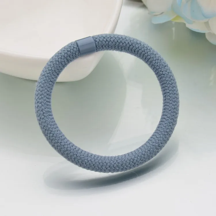 10pcs/lot For Women Elastic Hair Bands Simple Style HairTie Scrunchies Pure Color High Elastic Hair Rope Girls Hair Accessories