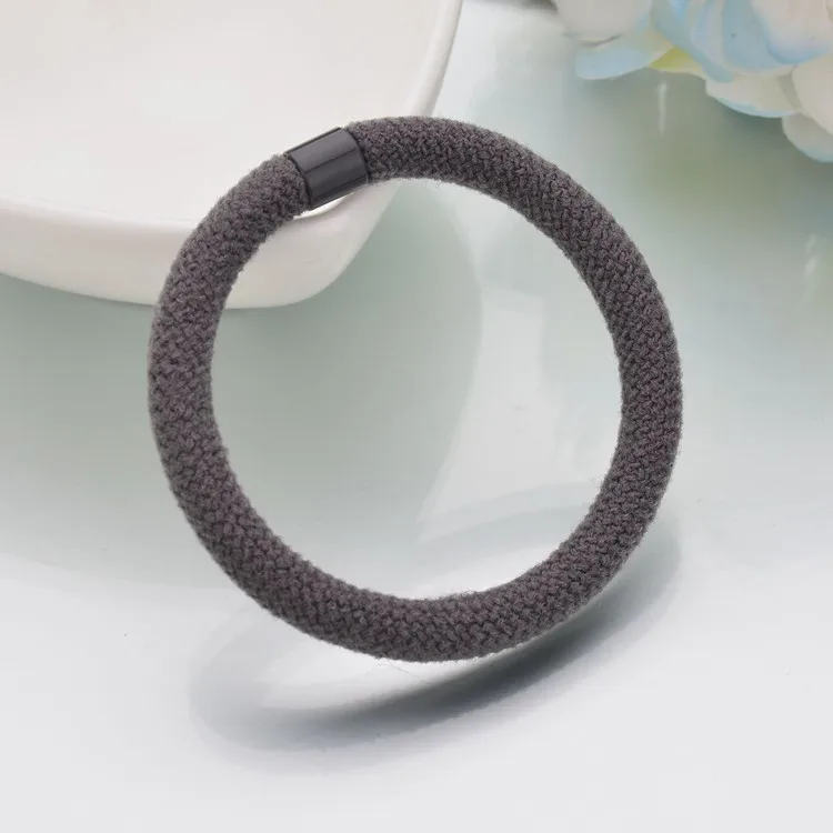 10pcs/lot For Women Elastic Hair Bands Simple Style HairTie Scrunchies Pure Color High Elastic Hair Rope Girls Hair Accessories