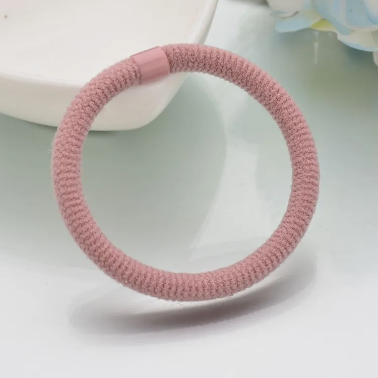 10pcs/lot For Women Elastic Hair Bands Simple Style HairTie Scrunchies Pure Color High Elastic Hair Rope Girls Hair Accessories