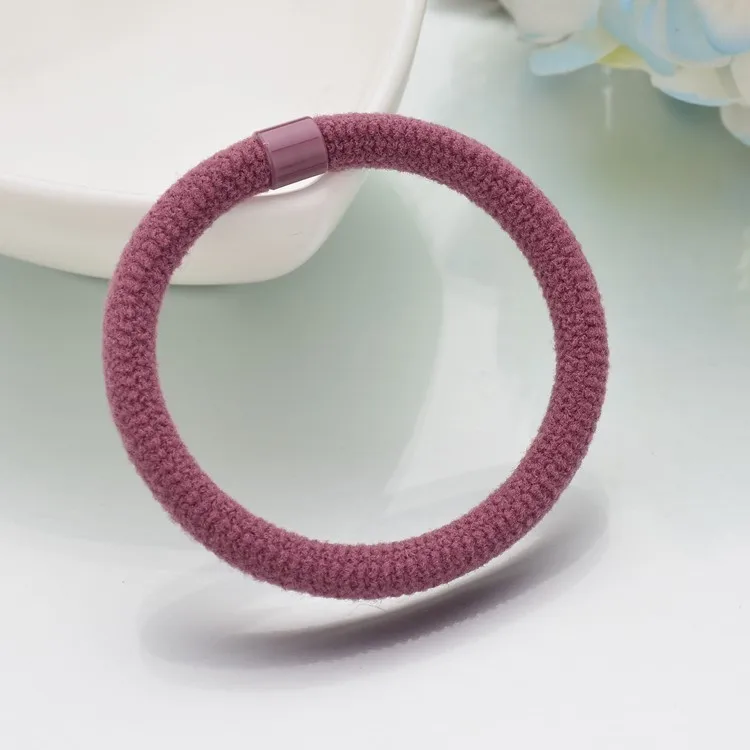 10pcs/lot For Women Elastic Hair Bands Simple Style HairTie Scrunchies Pure Color High Elastic Hair Rope Girls Hair Accessories