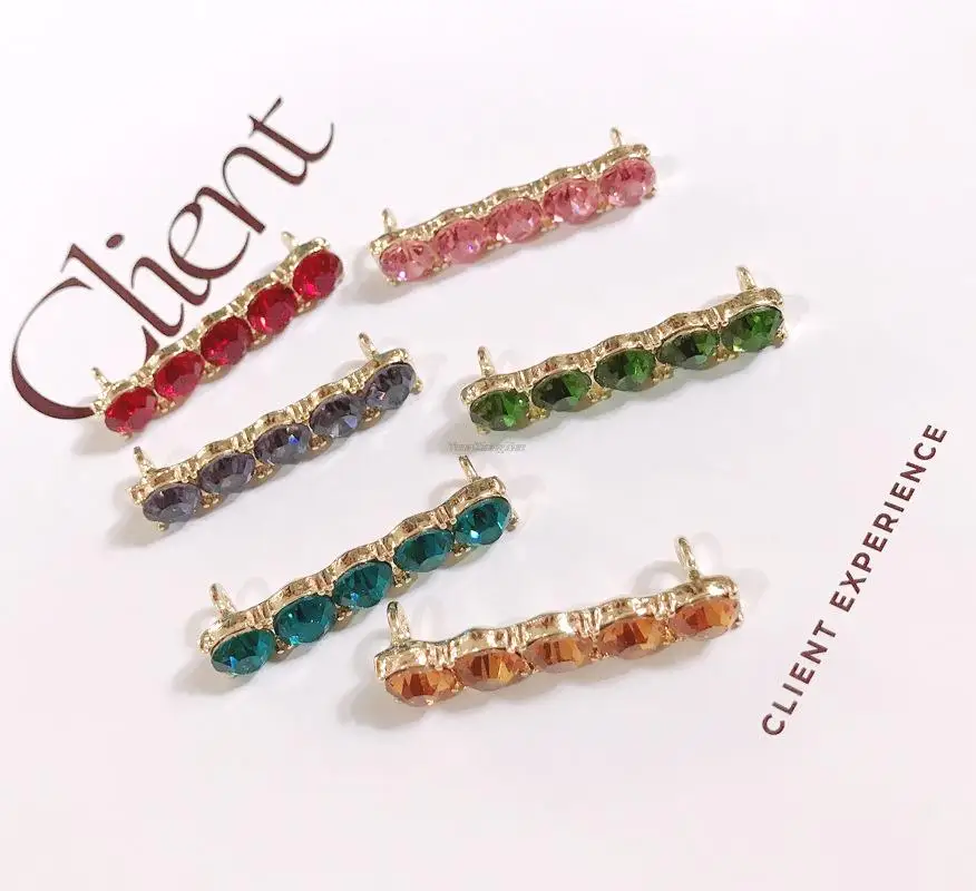 Sneakers Shoelaces Decoration Metal Shoelace Buckle DIY Shoes Accessories Women Girl Shiny Rhinestones Shoe laces Clips 1Pcs