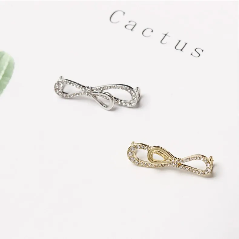 Sneakers Shoelaces Decoration Metal Shoelace Buckle DIY Shoes Accessories Women Girl Shiny Rhinestones Shoe laces Clips 1Pcs