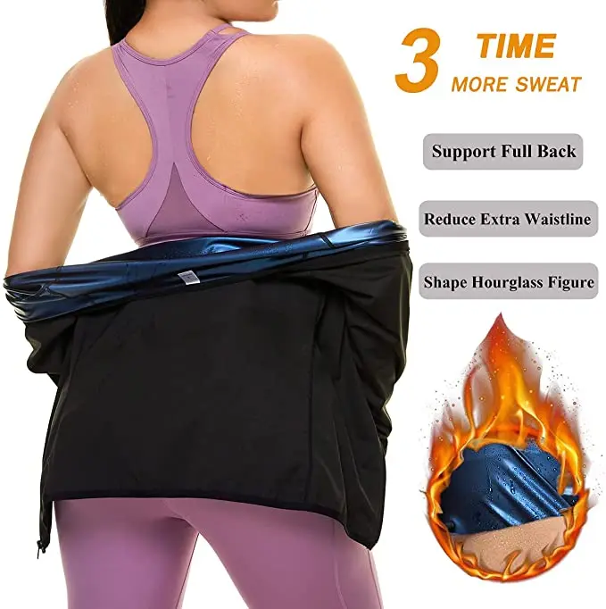 Sauna Shirt for Women Sauna Short Sleeve Sweat Vest Weight Loss Sauna Suit Training Slimming Body Shaper Workout Heat Trapping