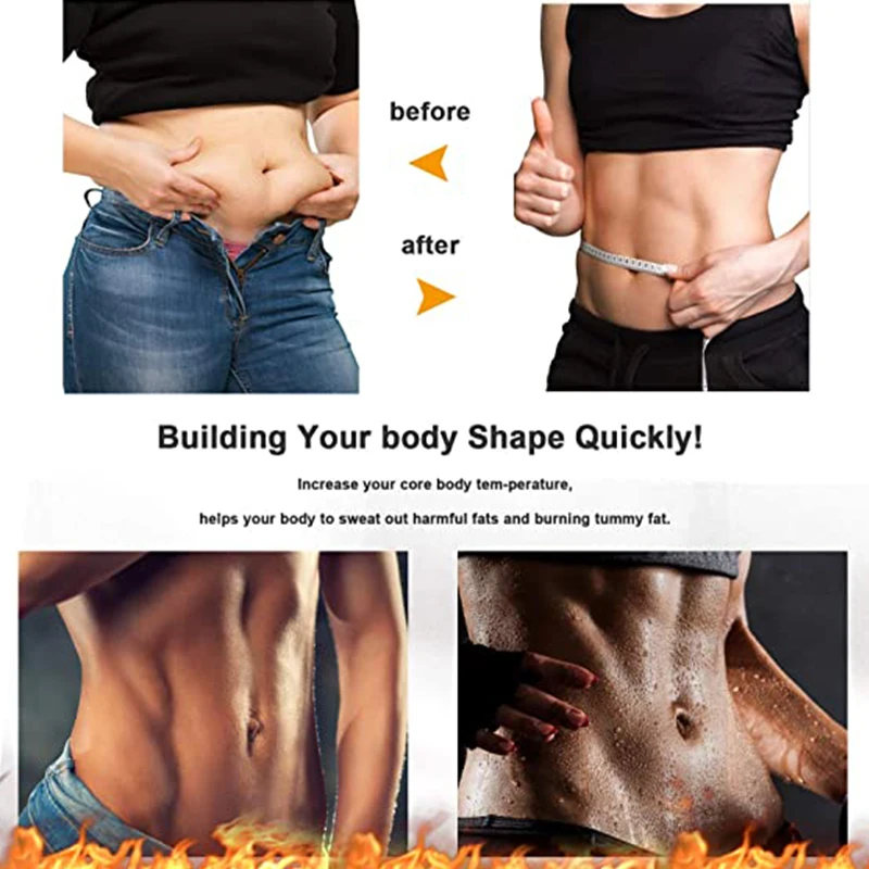 Sauna Shirt for Women Sauna Short Sleeve Sweat Vest Weight Loss Sauna Suit Training Slimming Body Shaper Workout Heat Trapping