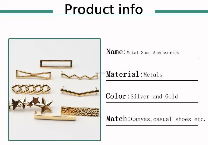 Simple Metal Shoe Charms Fashion Gold silver Sneaker Charms Girl Gift Shoe decoration DIY Shoelaces Buckles Shoes Accesories