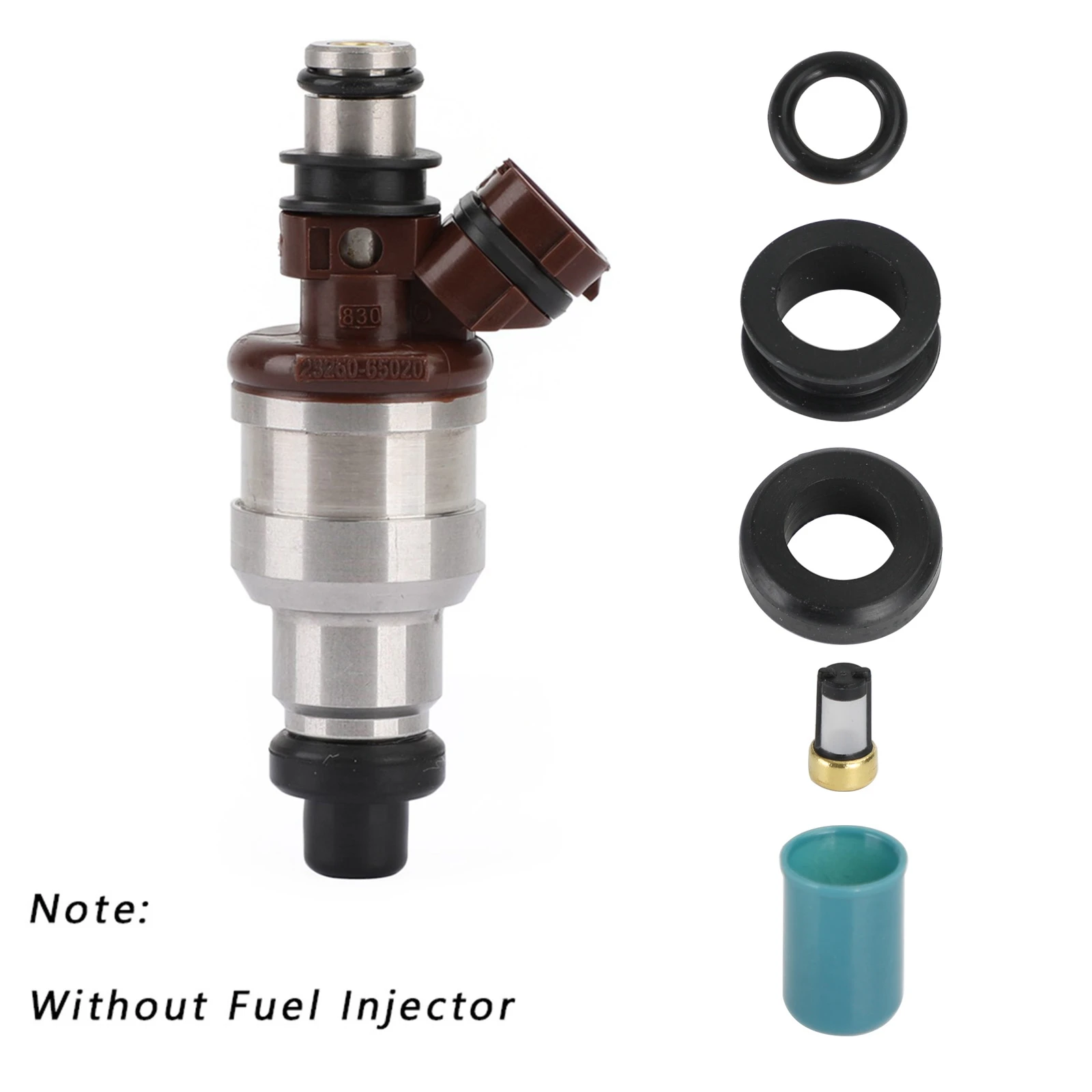Areyourshop 6PCS Fuel Injectors Repair Seal Rebuild Kit Fit for Toyota 3VZE 1988-1995 3.0L