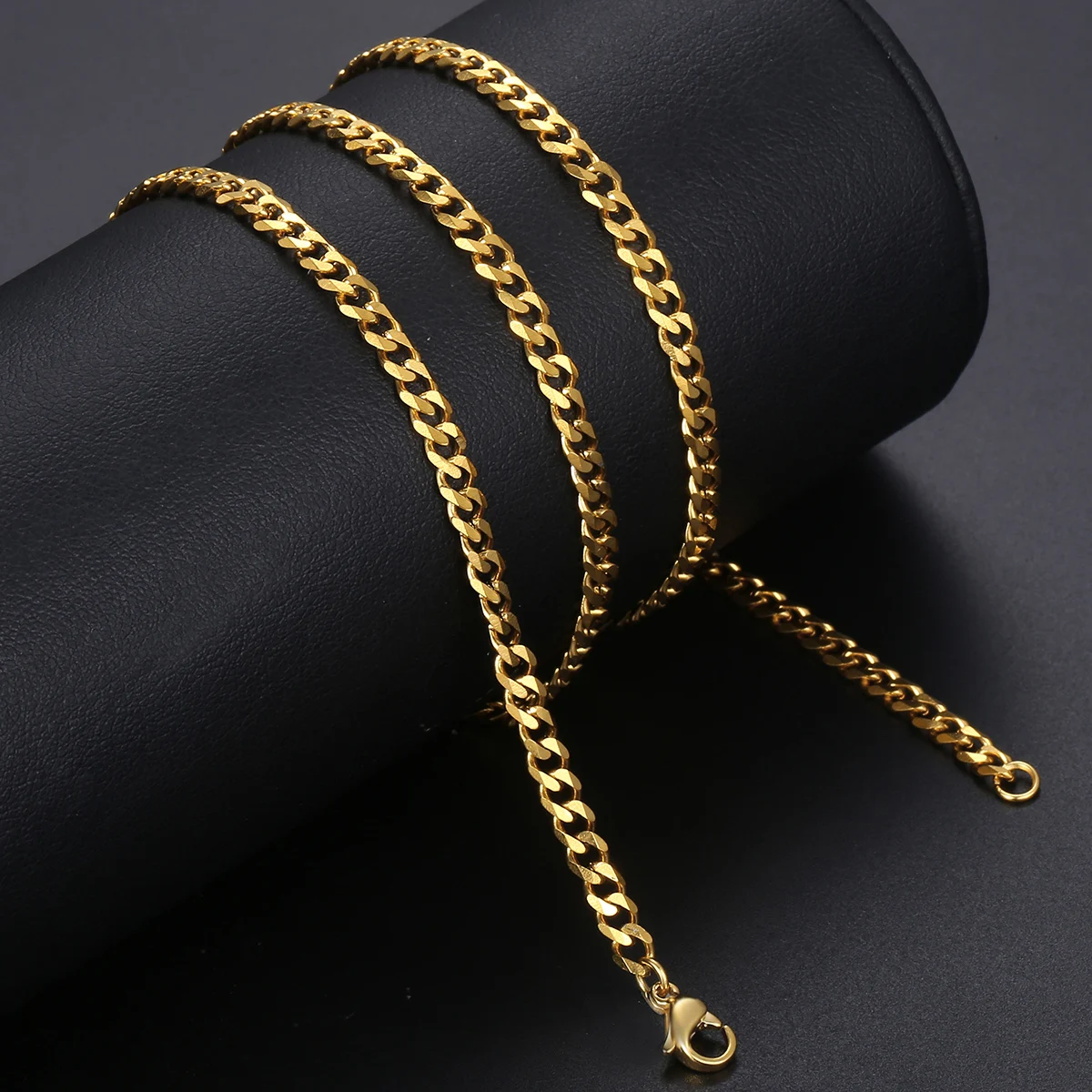 Fashion Gold Color Layered Necklace 26 Letter Charm Necklace Pendants For Women Men Box Curb Cuban Jewelry Gifts 20inch 22inch
