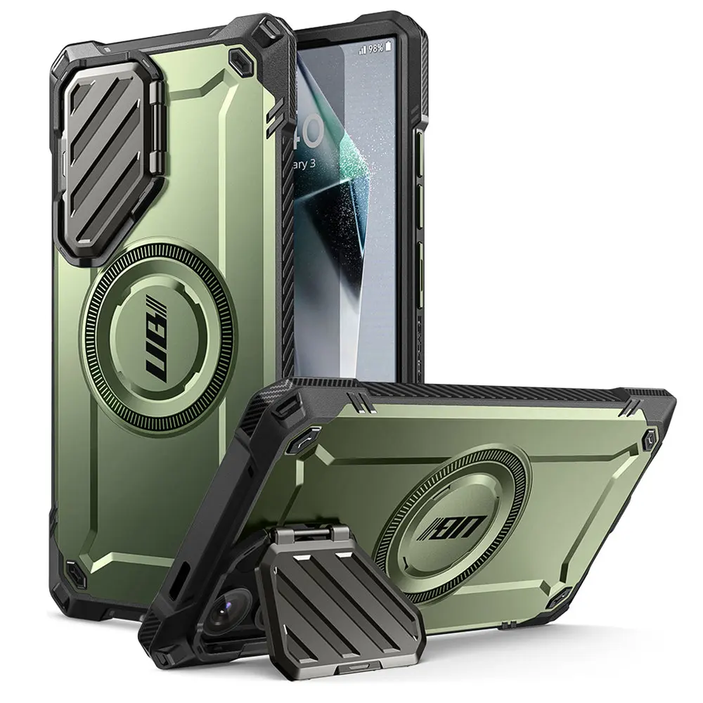 For Samsung Galaxy S24 Ultra 6.8 inch 2024 Case SUPCASE UB Mag XT Full Body Rugged Case with Camera Cover & Built-in Kickstand