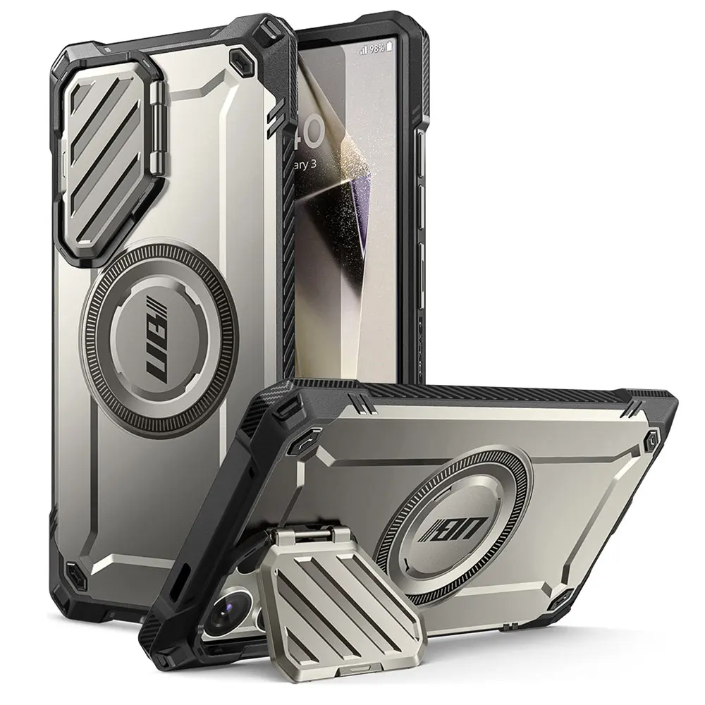 For Samsung Galaxy S24 Ultra 6.8 inch 2024 Case SUPCASE UB Mag XT Full Body Rugged Case with Camera Cover & Built-in Kickstand