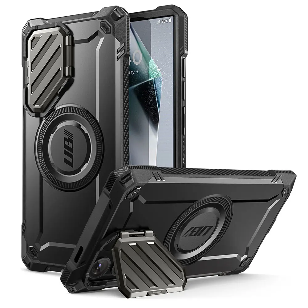 For Samsung Galaxy S24 Ultra 6.8 inch 2024 Case SUPCASE UB Mag XT Full Body Rugged Case with Camera Cover & Built-in Kickstand