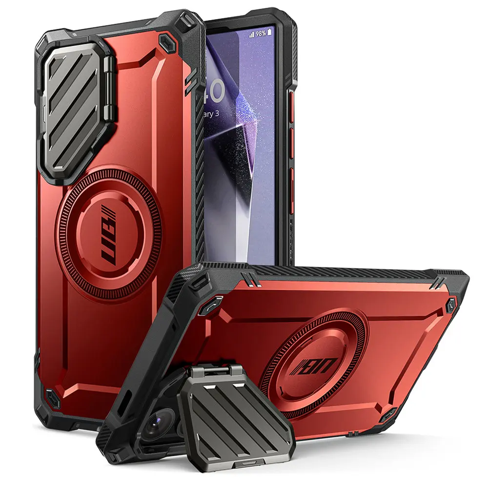 For Samsung Galaxy S24 Ultra 6.8 inch 2024 Case SUPCASE UB Mag XT Full Body Rugged Case with Camera Cover & Built-in Kickstand