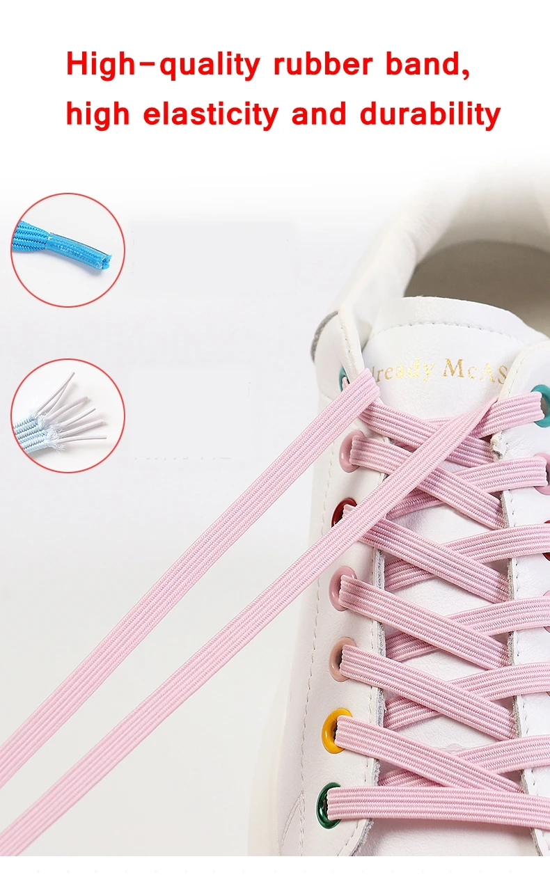 New Magnetic ShoeLaces No Tie Shoes lace Elastic Locking ShoeLace Special Creative Kids Adult Unisex Sneakers Laces strings