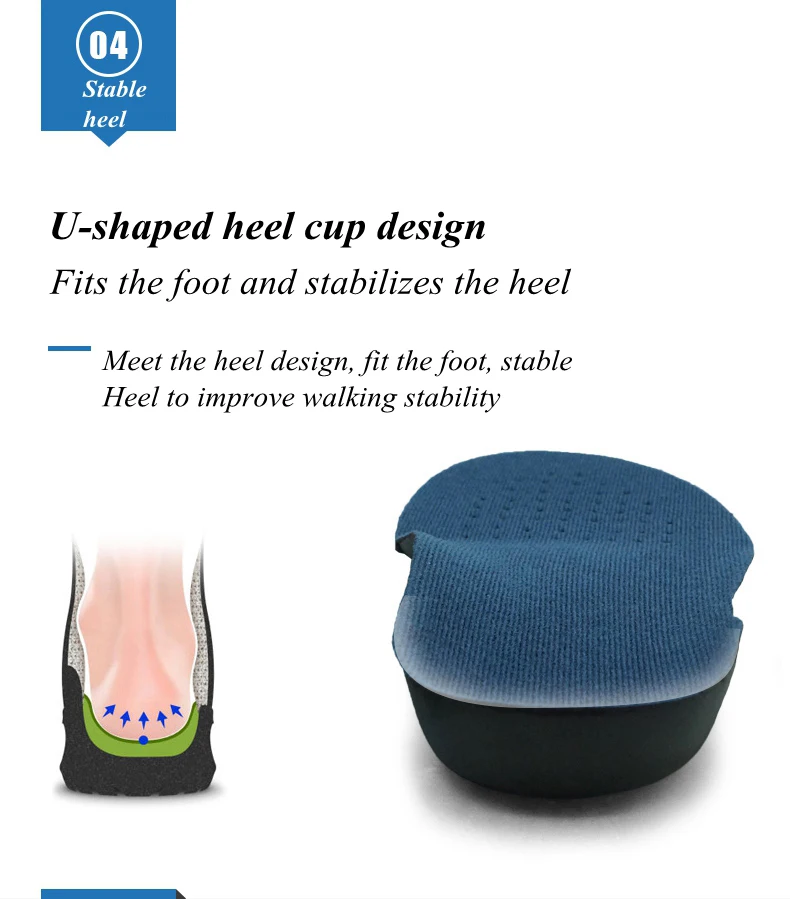 Sports Orthopedic Insoles Flat Foot Orthopedic Arch Support Insole Men and Women Shoe Pad EVA Sports Insert Sneaker Cushion Sole