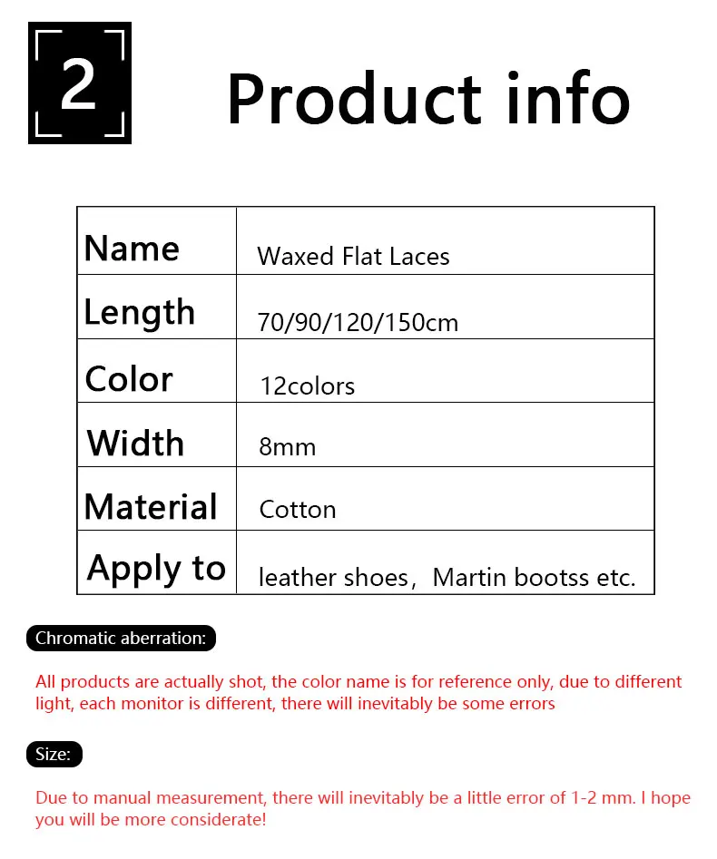 Waterproof Leather Shoelace Cotton Waxed Shoelaces Flat Shoe laces Oxford Boots Laces for Shoes Widening 0.8cm 70/90/120/150cm