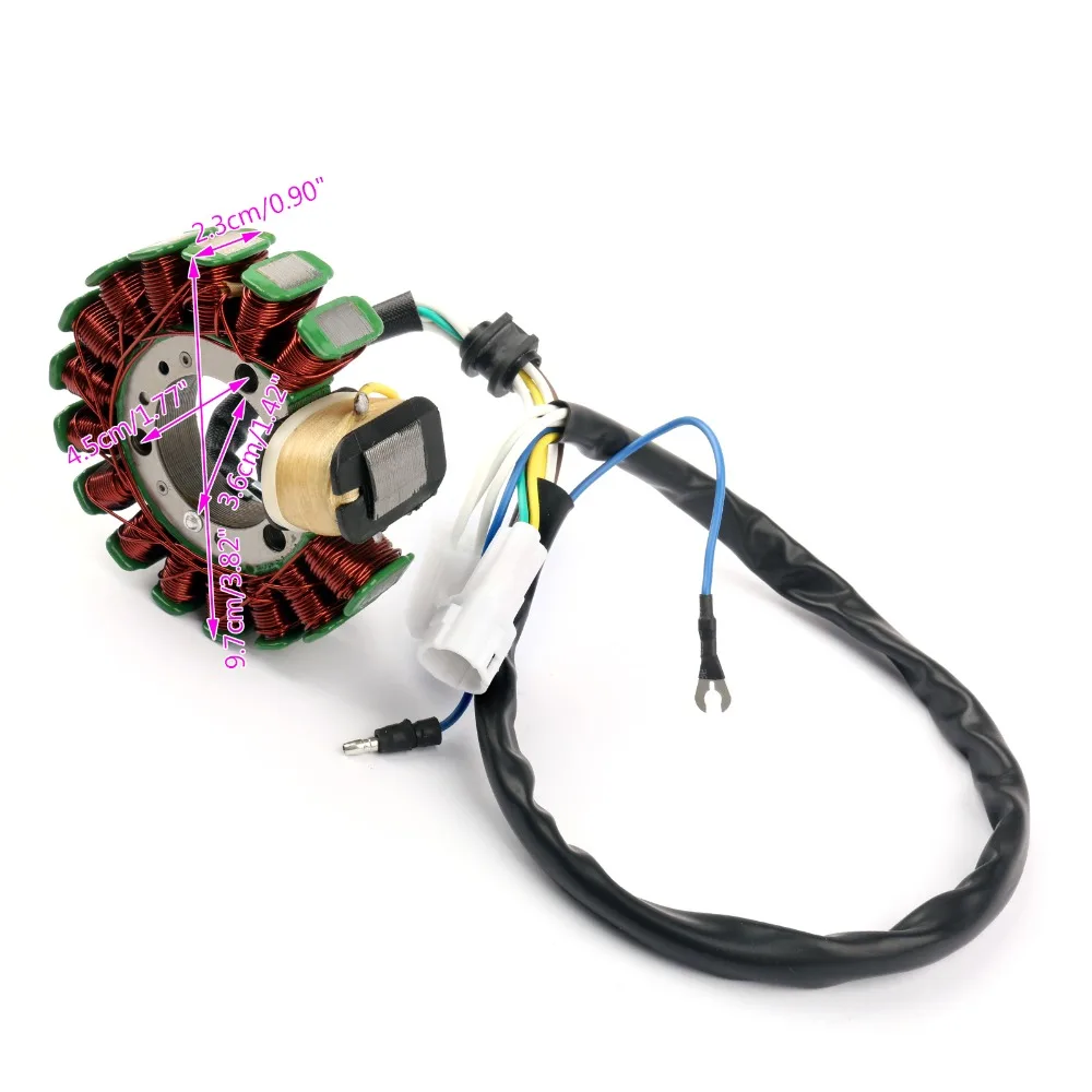 Areyourshop Motorcycle Generator Stator Coil for Yamaha TTR225 TT-R225 1999-04 XT225 Serow 225 2001-07 4JG-85510-01-00 Motorbike