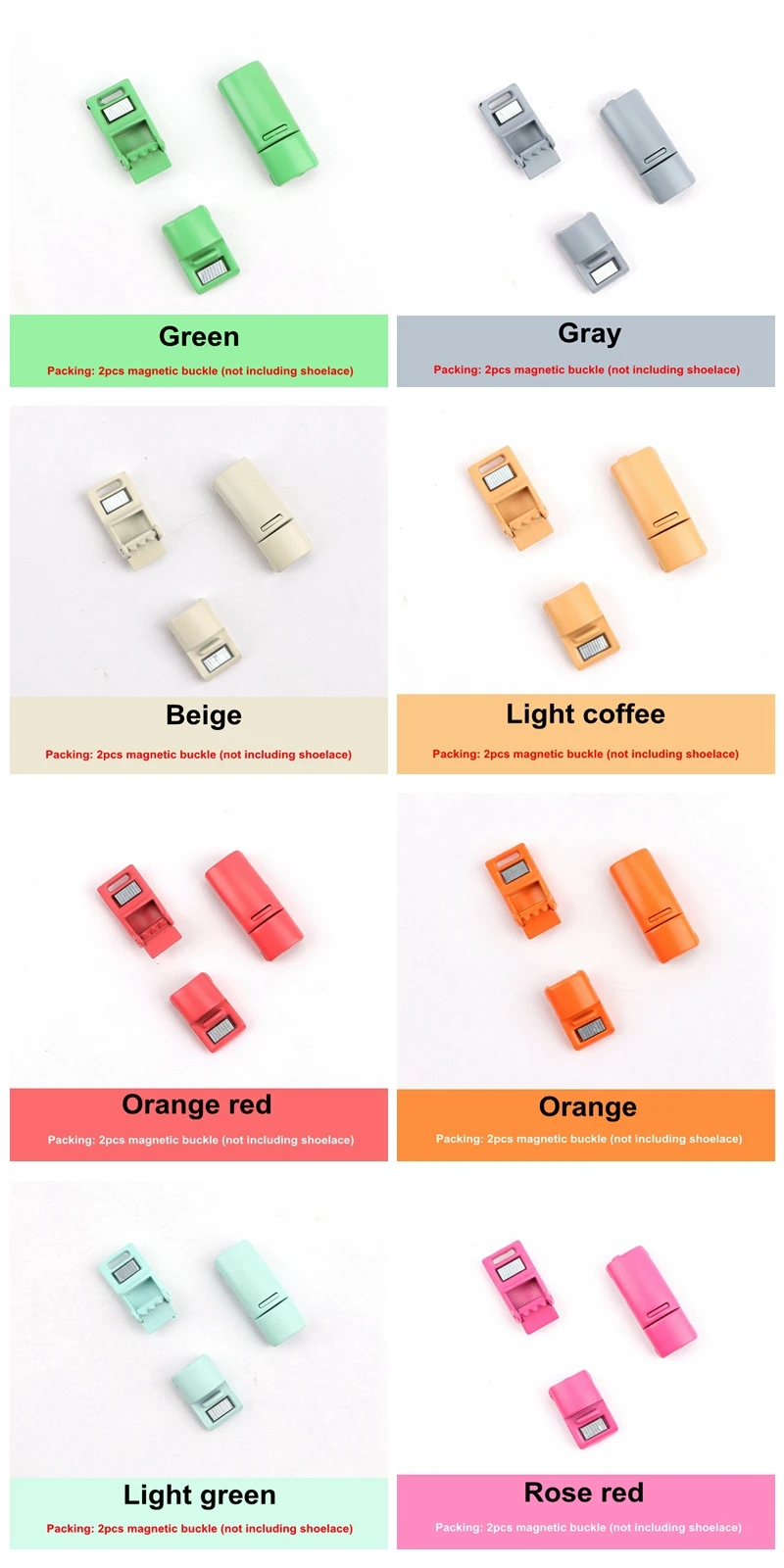 Matte Metal Shoelace Magnetic buckle Shoelaces magnetic Lock 28colors Shoes Accessories Sneaker Kits Metal Laces Buckle