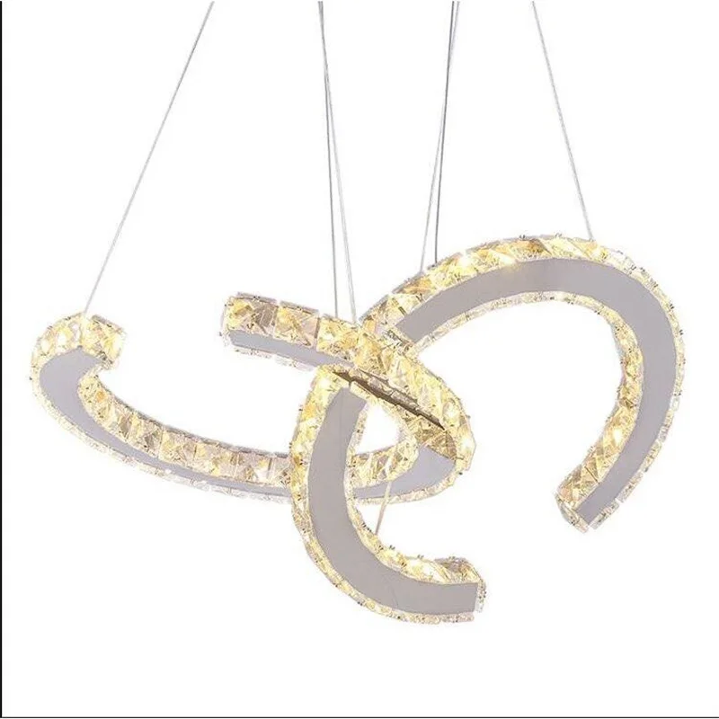 Crystal Chandeliers Luminaria Nordic Pendant Lamp Decorative Led Ceiling Lamps Hanging Light Fixture For Dining Room Bedroom