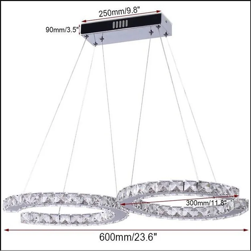 Crystal Chandeliers Luminaria Nordic Pendant Lamp Decorative Led Ceiling Lamps Hanging Light Fixture For Dining Room Bedroom
