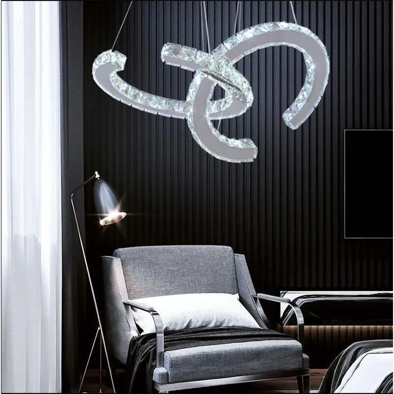 Crystal Chandeliers Luminaria Nordic Pendant Lamp Decorative Led Ceiling Lamps Hanging Light Fixture For Dining Room Bedroom