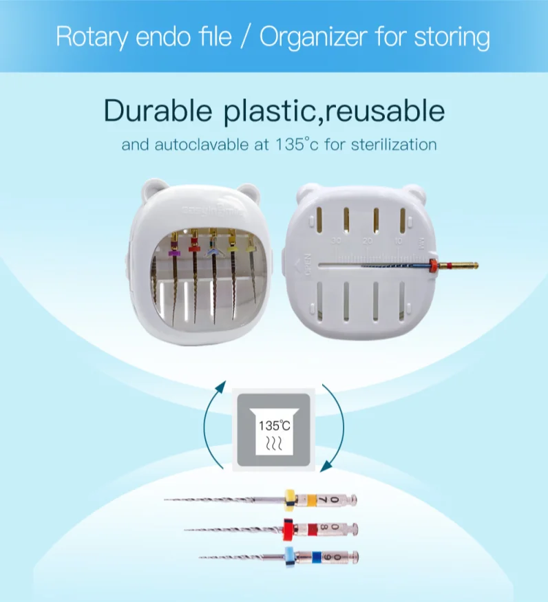 1/5Pcs Easyinsmile Dental Endo File Management Boxes Endodontic Files Lengh Measuring Sterilization Containers