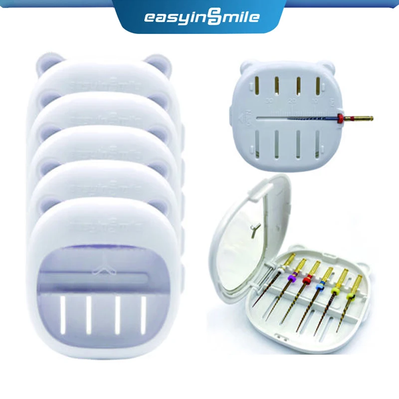 1/5Pcs Easyinsmile Dental Endo File Management Boxes Endodontic Files Lengh Measuring Sterilization Containers