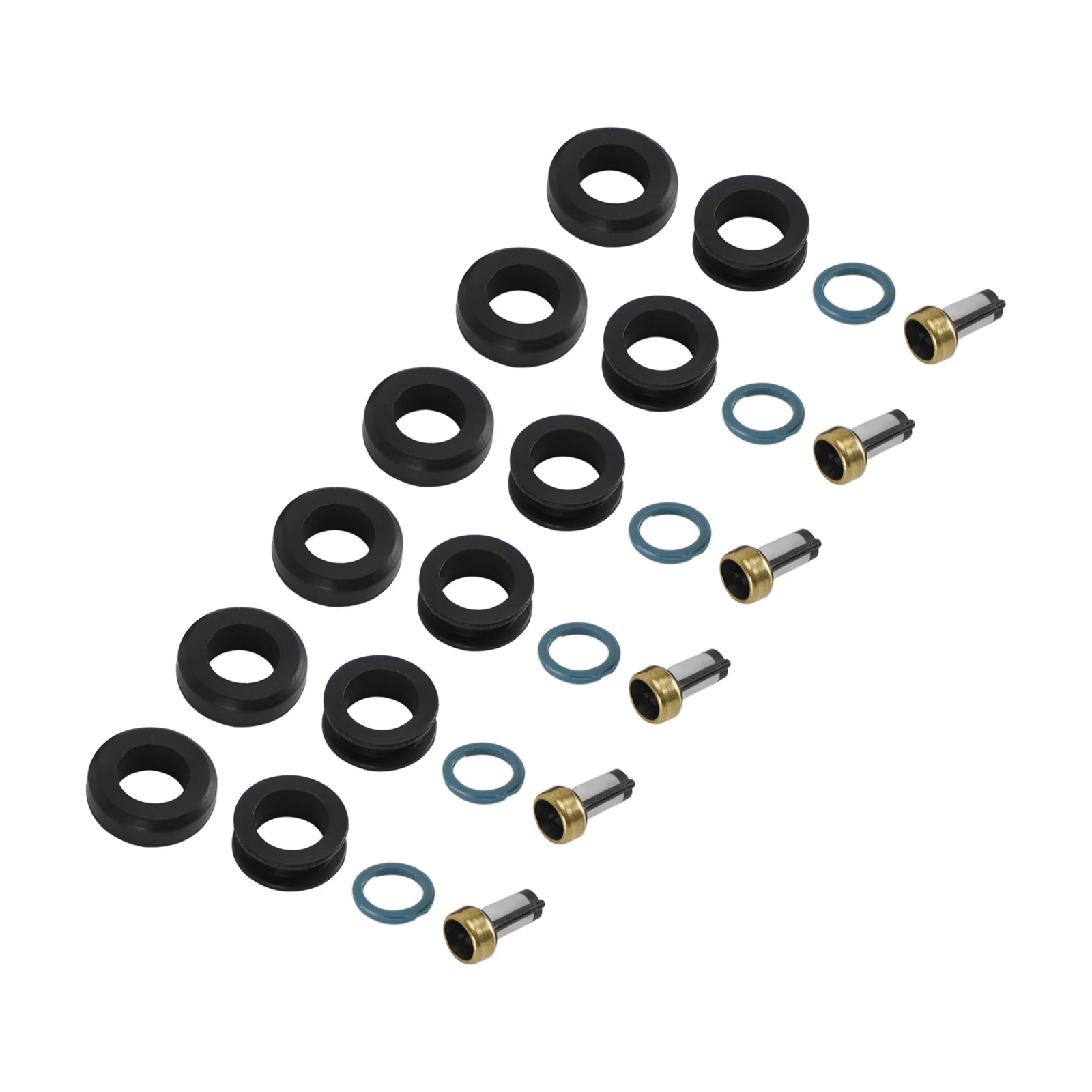 Areyourshop 6PCS Fuel Injectors Seal O-Ring Kit MD164888 Fit for Mitsubishi 3000GT INP-014 Car Accessories Part