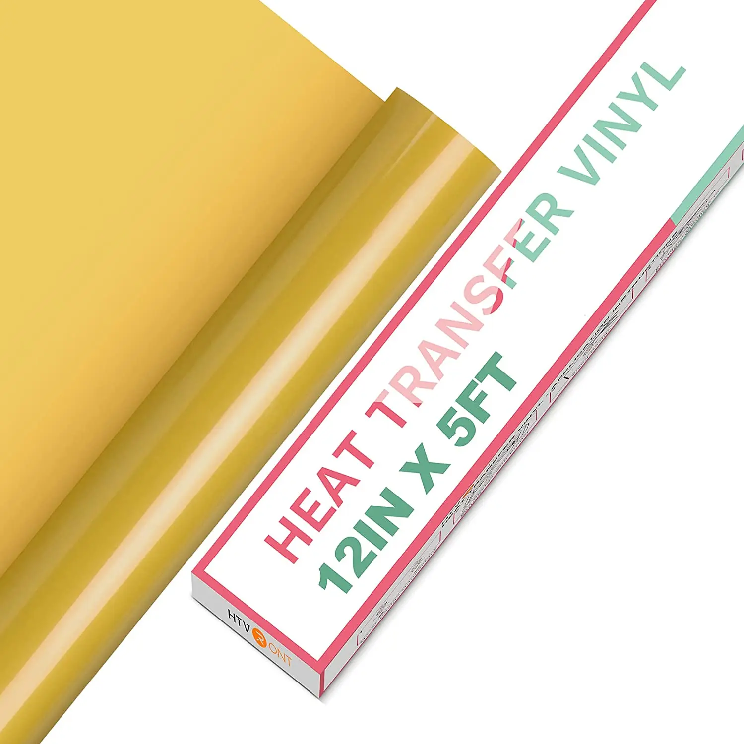 HTVRONT 12"X 5ft/30x152cm PVC Elastic Heat Transfer Vinyl for T-shirt DIY Decoration Craft Iron on HTV Roll For Cricut Maker