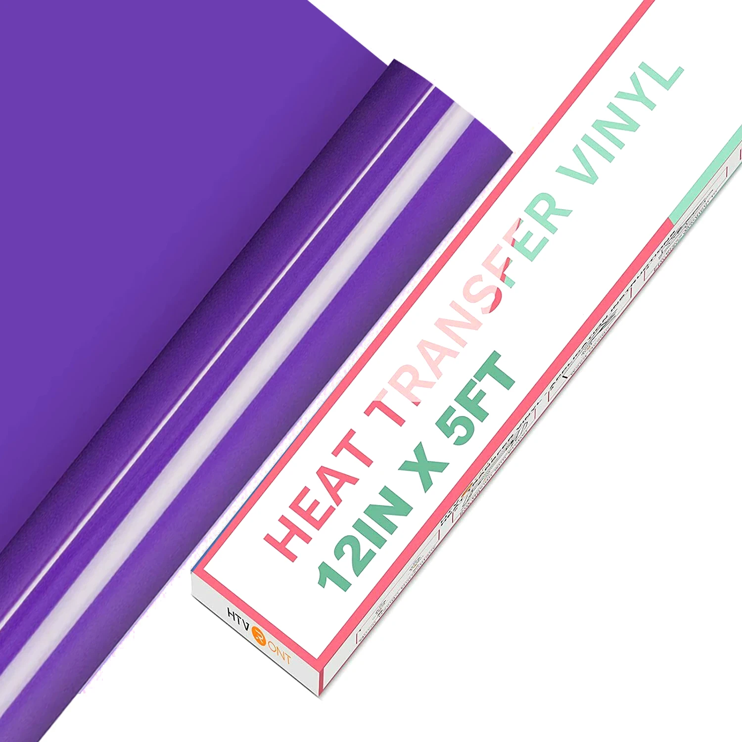 HTVRONT 12"X 5ft/30x152cm PVC Elastic Heat Transfer Vinyl for T-shirt DIY Decoration Craft Iron on HTV Roll For Cricut Maker