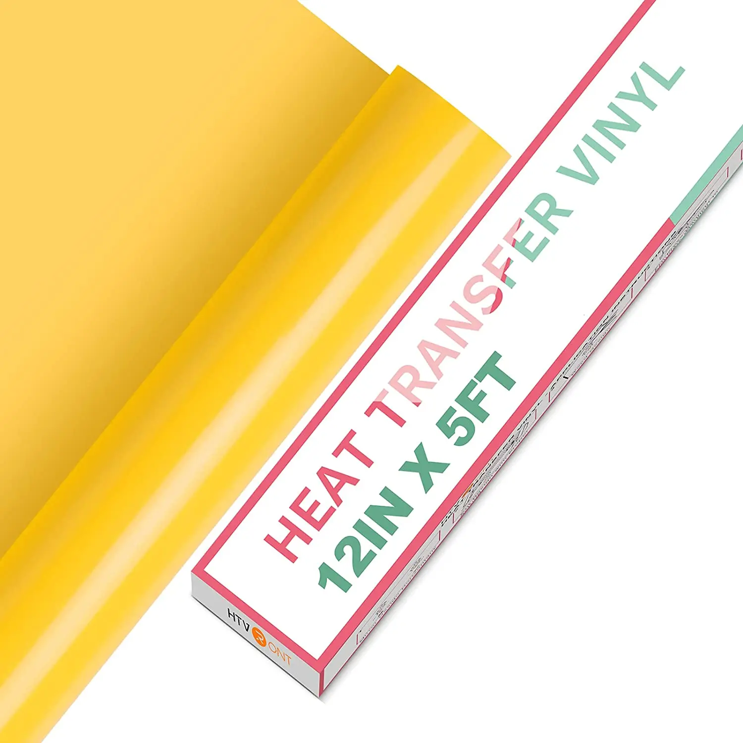 HTVRONT 12"X 5ft/30x152cm PVC Elastic Heat Transfer Vinyl for T-shirt DIY Decoration Craft Iron on HTV Roll For Cricut Maker